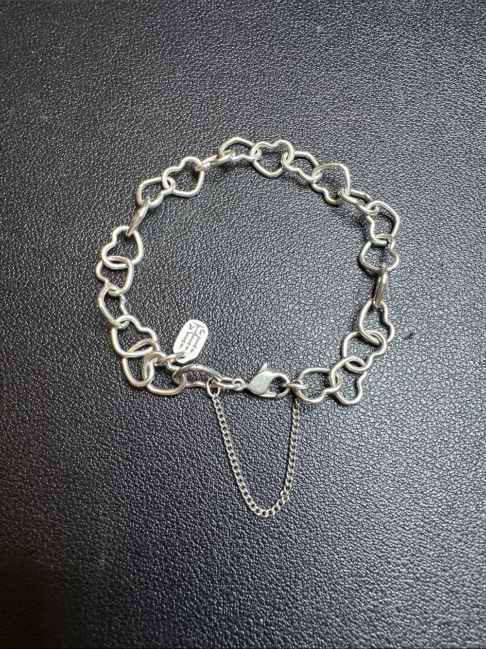 James Avery Sterling Silver 925 Heart Bracelet 7”